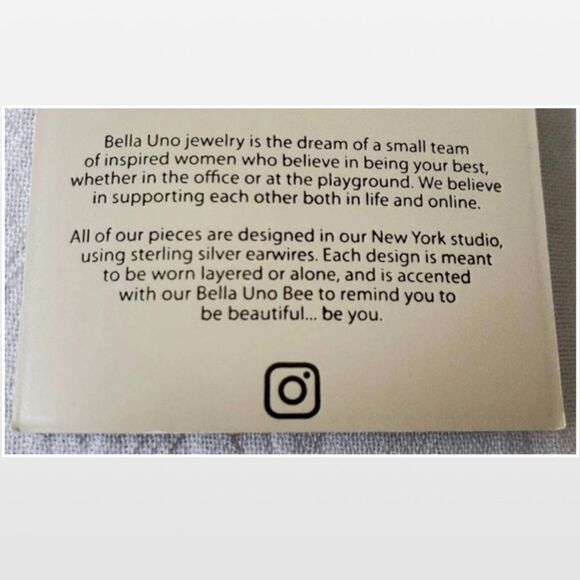 New Bella Uno Earrings Womens Silver Dangle Three Tier Drop Triangle Jewelry NWT - Picture 12 of 16